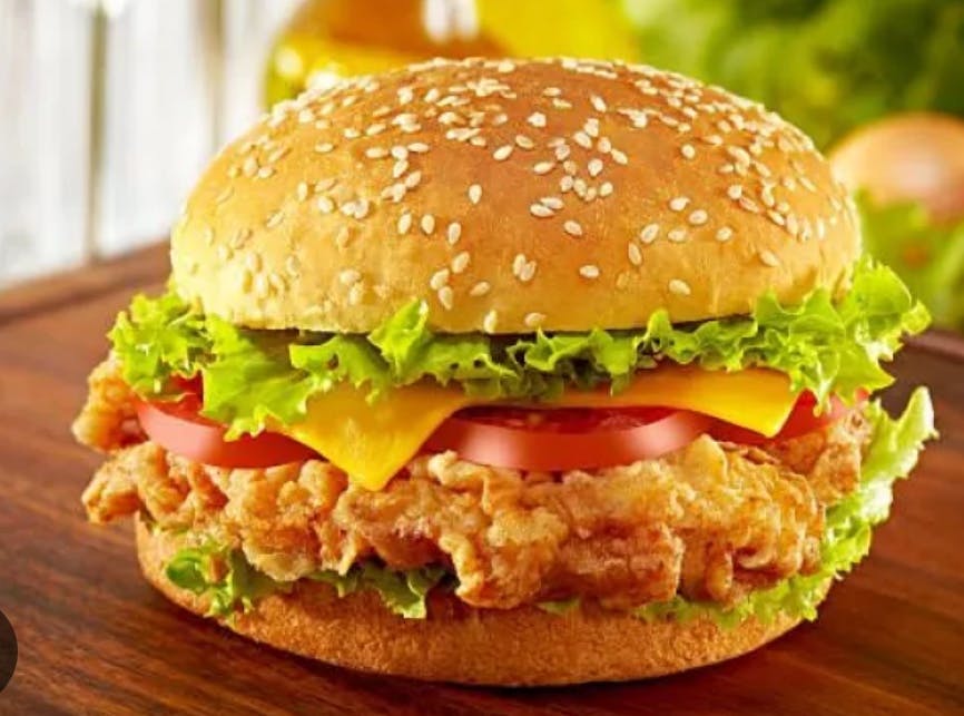 Hamburguesa de pollo crispy