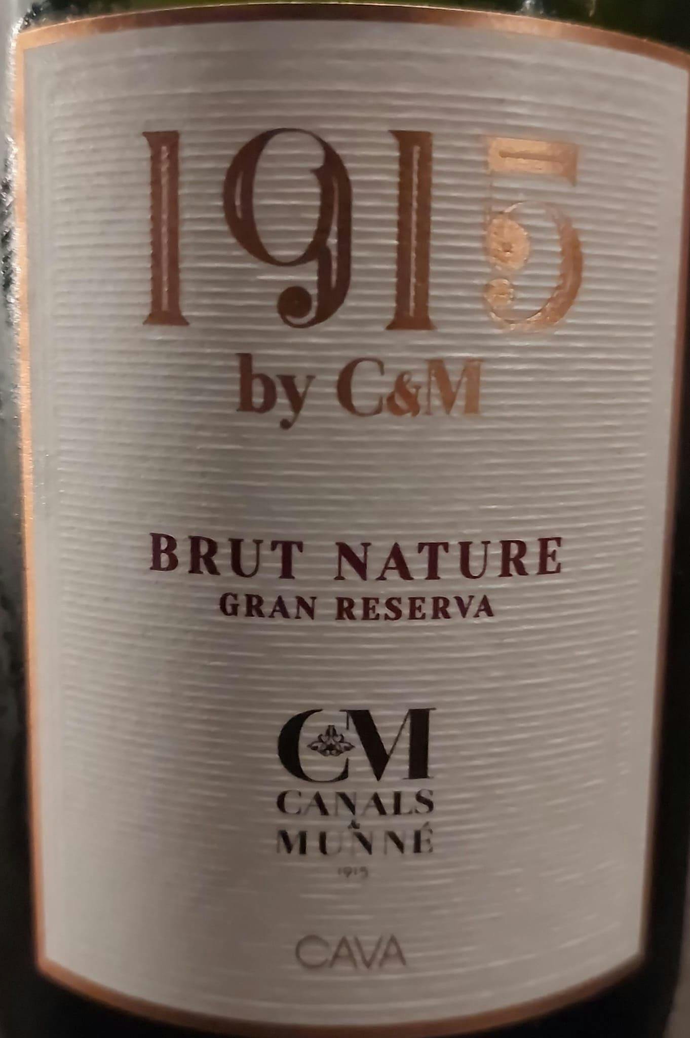 1915 by C&M Brut Nature Gran Reserva 2018 | Canals & Munné