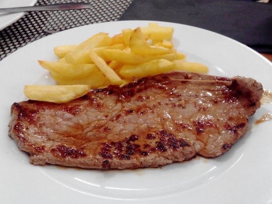 Bistec de ternera a la plancha 