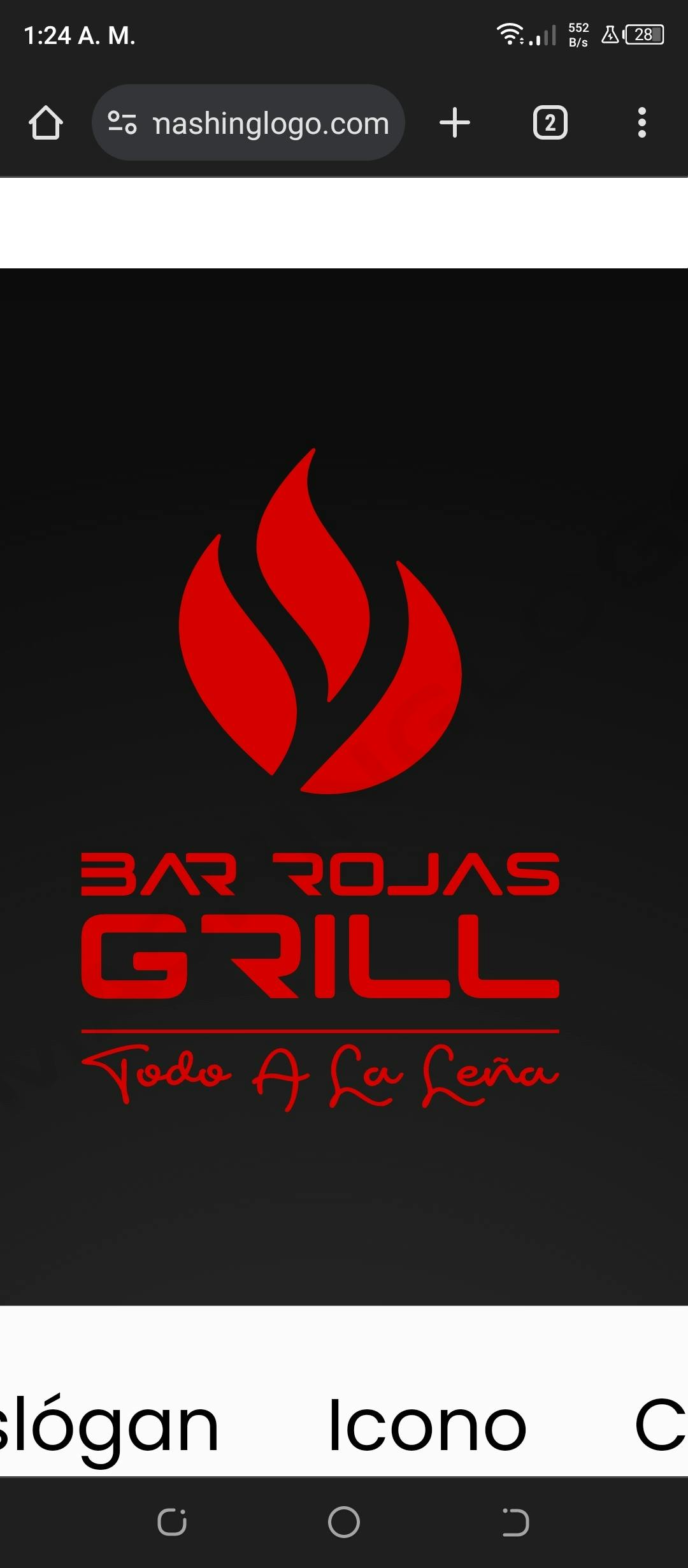 Logo Bar rojas grill