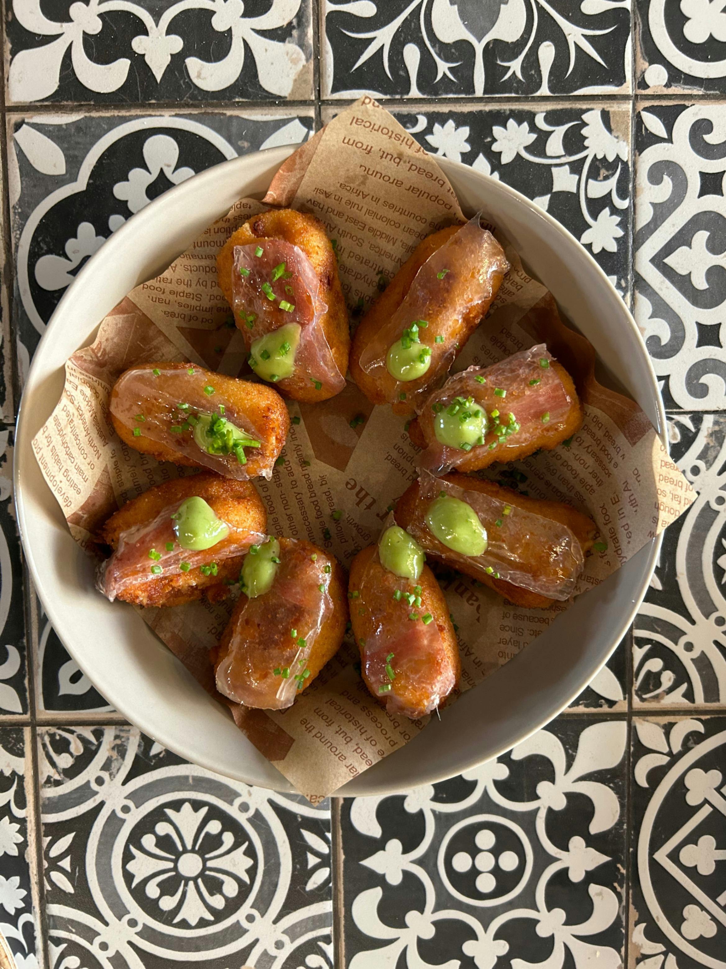 Croquetas ibéricas con papada