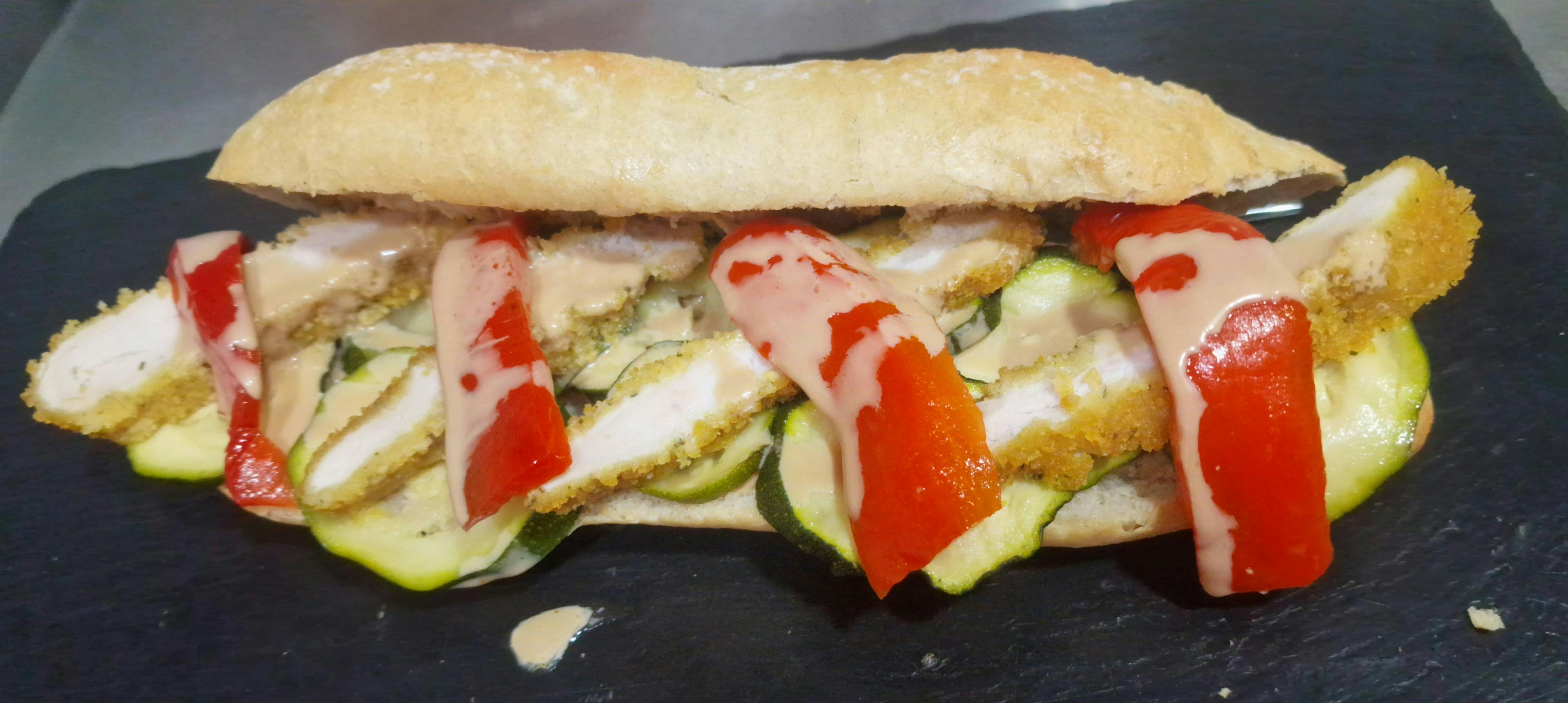 Bocadillo de pollo