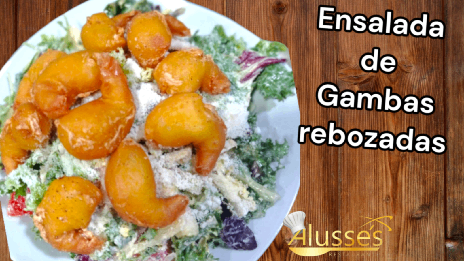 Ensalada de Gambas Rebozadas