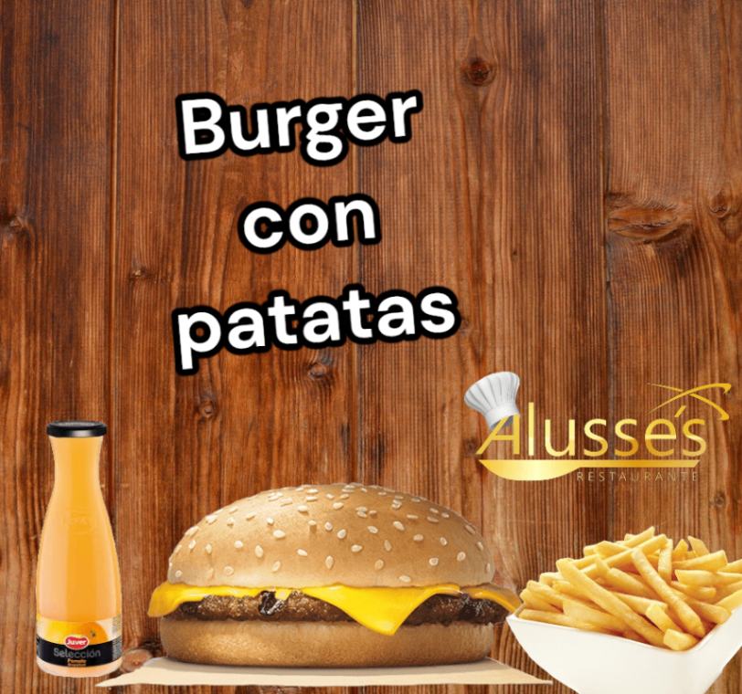 Burger con Patatas