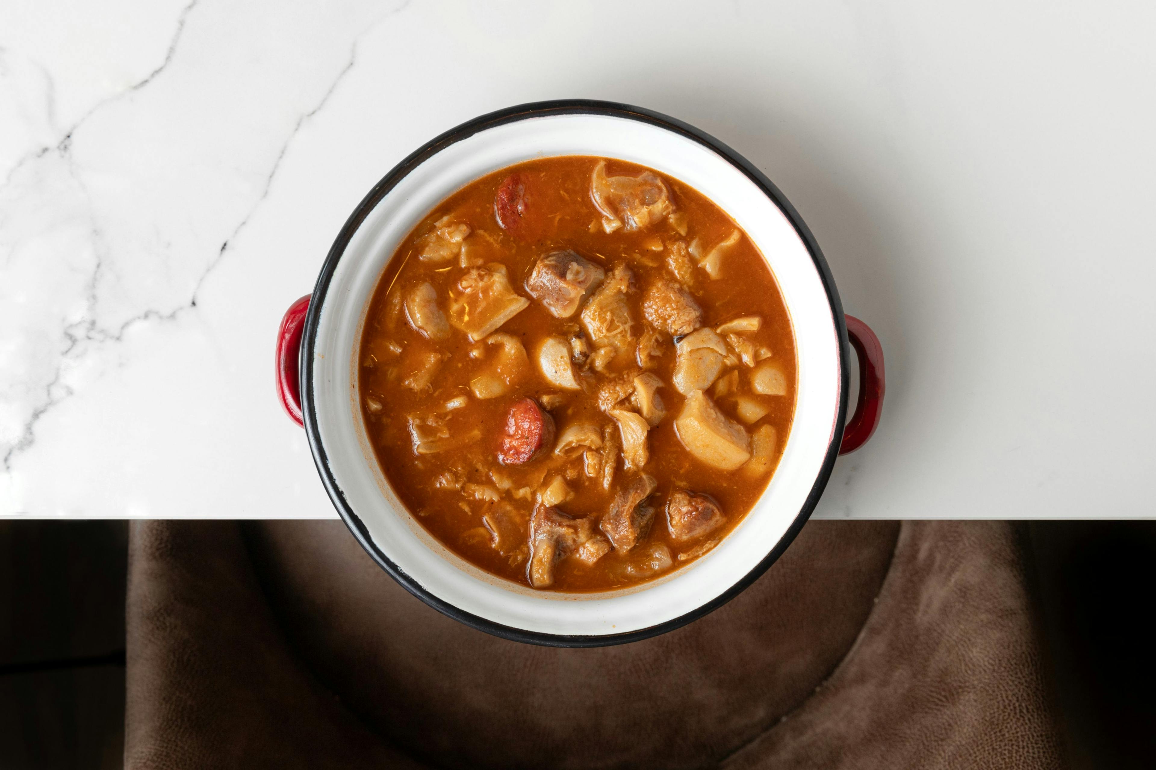 Callos con pata y morro a la moda de Oviedo