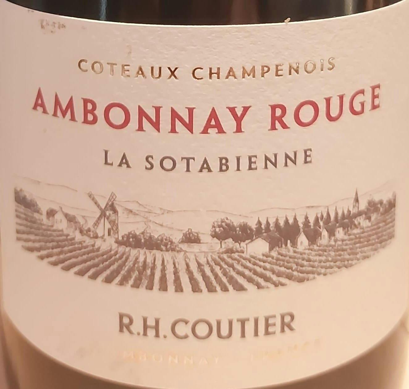 Ambonnay Rouge La Sotabienne 2018 | R. H. Coutier
